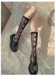 Hallow-out Lace Bowknots Lolita Socks