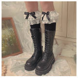 Multi-layer Lace Bowknots Cotton Lolita Socks