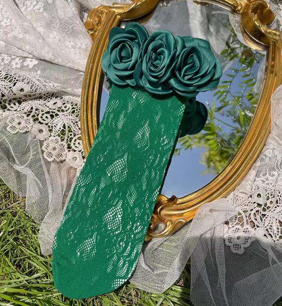 Camellia Lace Calf Lolita Socks