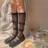 Lace Ruffles Bowknots Knee High Lolita Socks