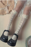 Lace Bowknots Girl Lolita Calf Socks