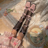 Lace Ruffles Bowknots Knee High Lolita Socks