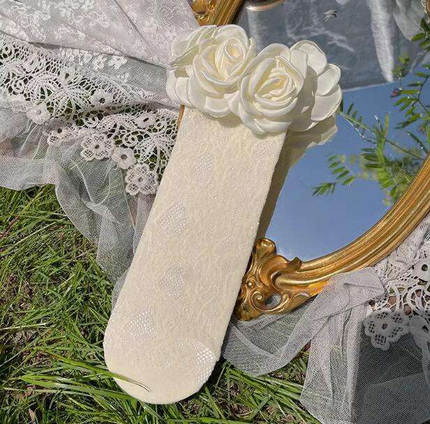 Camellia Lace Calf Lolita Socks