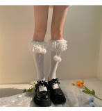 Lace Trim Cotton Christmas Lolita Socks