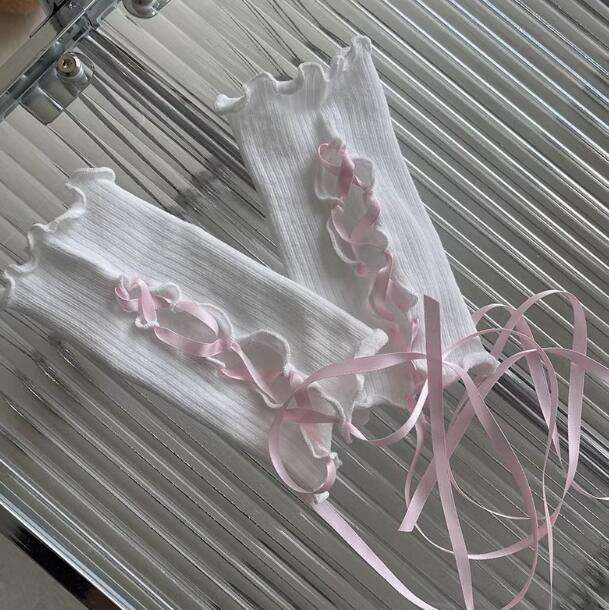 Ribbon Ruffles Lolita Wristcuffs