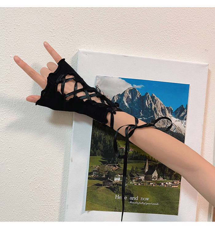 Ribbon Ruffles Lolita Wristcuffs