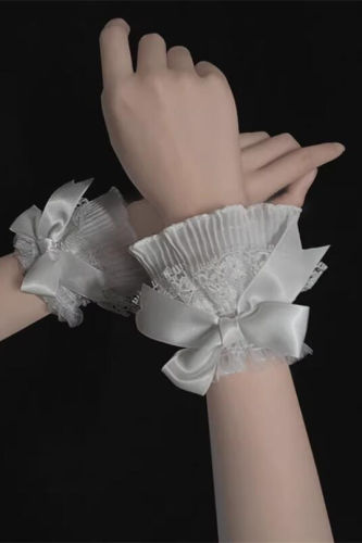 Lace Ribbon Bows Lolita Wristcuffs