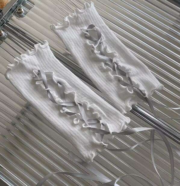 Ribbon Ruffles Lolita Wristcuffs