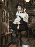 Morning Witch Gothic Lolita Salopette, Blouse and Witch Hat