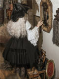 Morning Witch Gothic Lolita Salopette, Blouse and Witch Hat