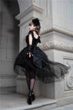 Dark Rose Fishbone Waist Gothic Lolita Dress