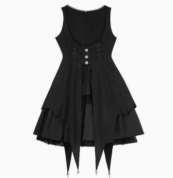 Morning Witch Gothic Lolita Salopette, Blouse and Witch Hat