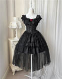 Dark Rose Fishbone Waist Gothic Lolita Dress