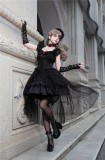 Dark Rose Fishbone Waist Gothic Lolita Dress