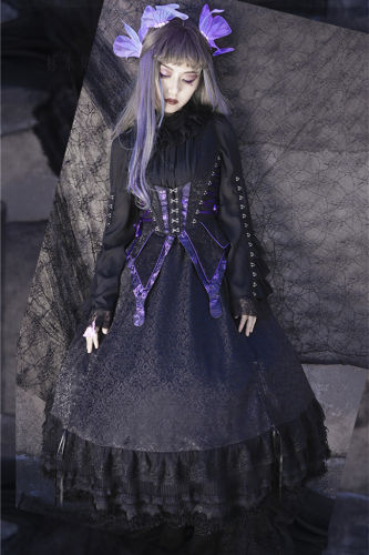 Milu Original the Dragon Gothic Lolita Skirt, Blouse, Vest and Corset