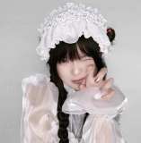 Broken Bone White Lolita Headband