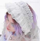 Broken Bone White Lolita Headband