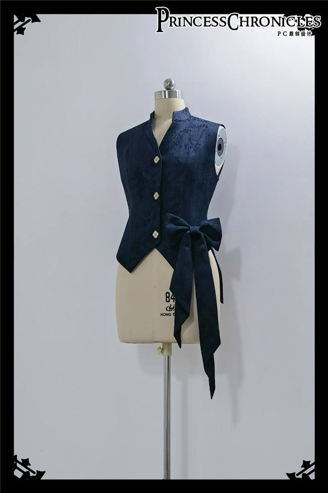 Princess Chronicles Royal Blue Vest, Pants and Coat Ouji Fashion