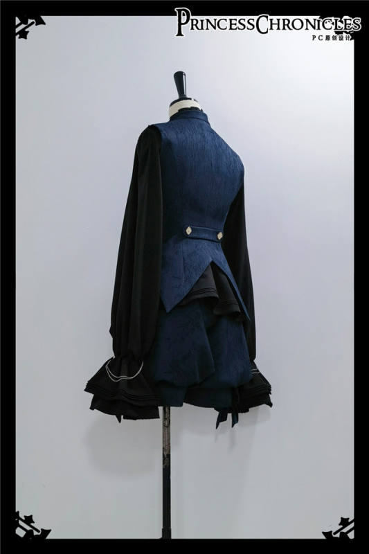 Princess Chronicles Royal Blue Vest, Pants and Coat Ouji Fashion
