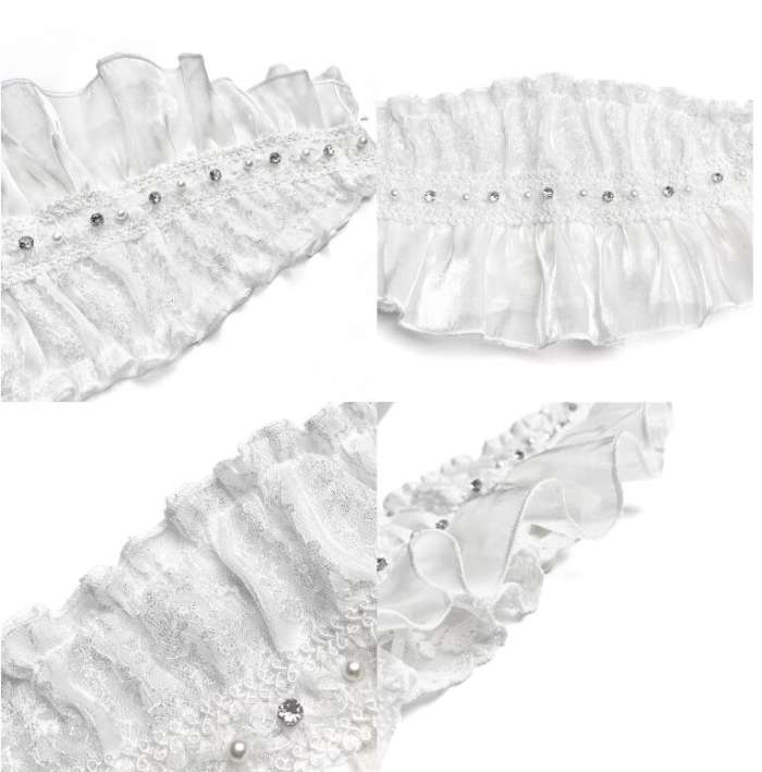 Broken Bone White Lolita Headband