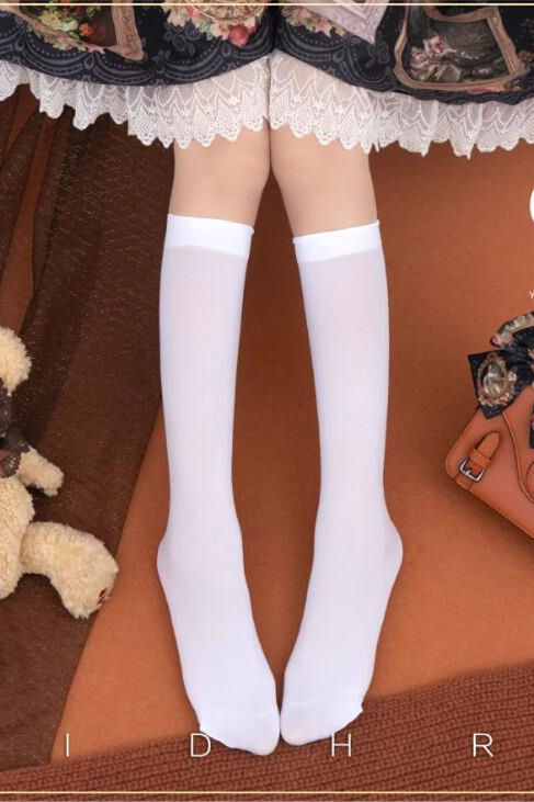 Yidhra Unicolor Velvet Summer Lolita Short Socks
