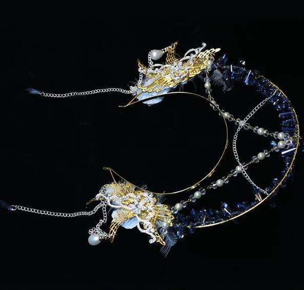 Hexagram Crystal Virgin Crown