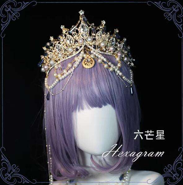 Hexagram Crystal Virgin Crown