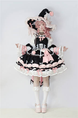 The Apprentice Witch Lolita Skirt, Top, Hat, Tailing, Necklace, Sleeves, Socks and Wand