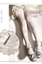 Yidhra Flower Vine Prints Lolita Tights