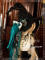 Black Hat + Detachable Green Bowknot Clip