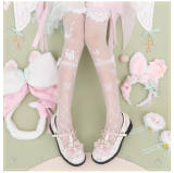 Yidhra Flower Butterfly 20D Velvet Lolita Tights
