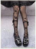 Yidhra Flower Butterfly 20D Velvet Lolita Tights
