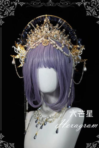 Hexagram Crystal Virgin Crown