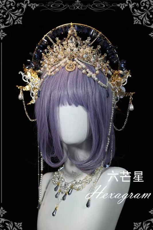 Hexagram Crystal Virgin Crown