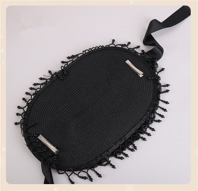 Hand Made Widow Hat Dark Gothic Halloween Hat