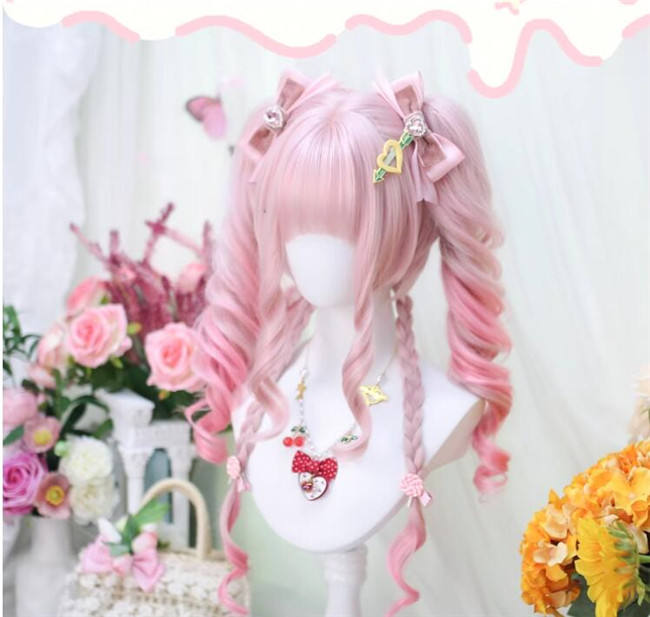 Dalao Home Fu Xue Pink Ombre Lolita Wig