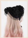 Hand Made Widow Hat Dark Gothic Halloween Hat