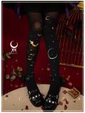 Yidhra Black Gold Gothic Halloween Lolita Tights