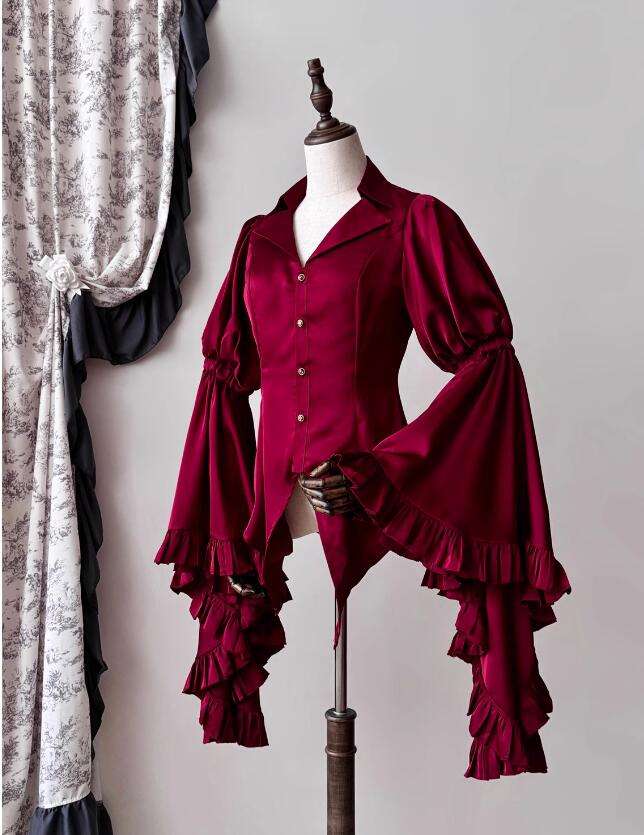 Daydream Fishbone Lolita Skirt, Blouse and Necktie