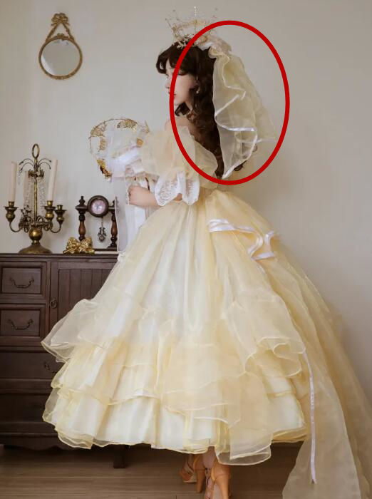 Plus Size Yellow Formal Lolita Dress