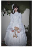 Withpuji Requiem for a Dream White Gothic Lolita Dress and Corset