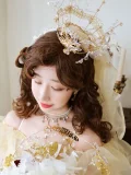 Yellow Wedding Dress Plus Size Hime Lolita Dress