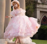 Pink Wedding Dress Plus Size Hime Lolita Dress