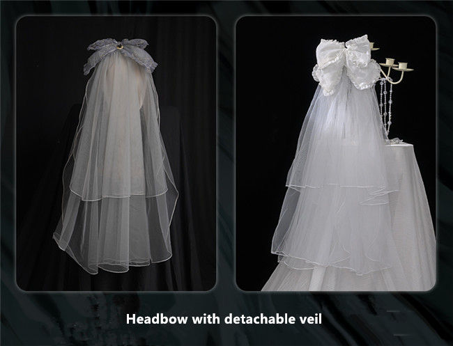 45cm Feather Petticoat Urtto Dance of the Swans Top Hat and Head Veil
