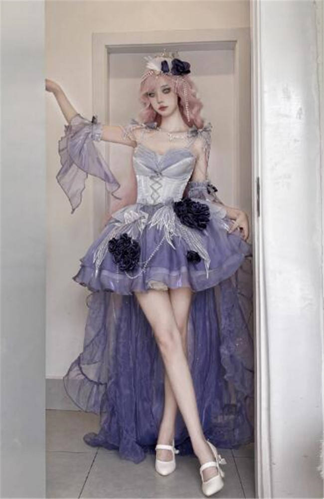 open lace back dress Swan Princess – ninabambina