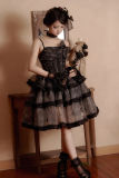 Withpuji Sword and Butterfly Prints Lolita Dress and Choker