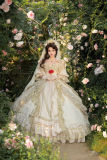 Airfreeing Heavy Design Rococo Classic Wedding Dress Full Set