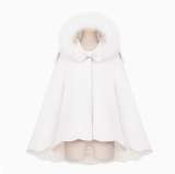 Tommy Bear Cute Rabbit Lolita Cape with Detachable Fur Collar