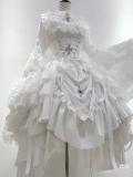 Nightingale Maiden Immortality Taboo Gothic Lolita Skirt, Tailing Corset and Blouse