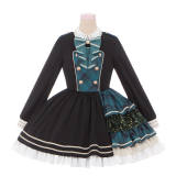 Tommy Bear Starlight College Idol Lolita Dress, Cape and Hat